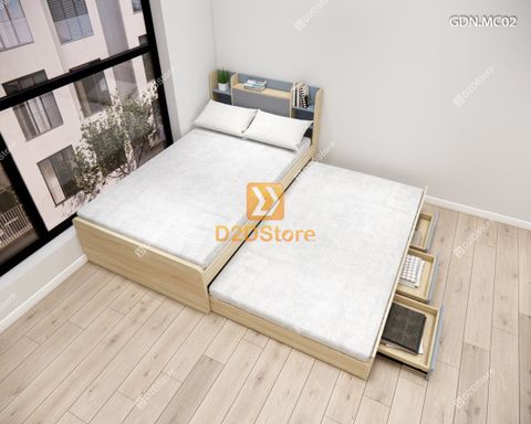 Giường kéo 2 tầng mẹ bồng con GDN.MC02