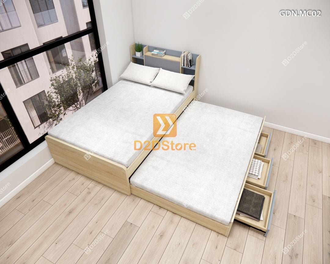  Giường kéo 2 tầng mẹ bồng con GDN.MC02 