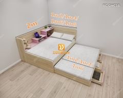 Giường kéo 2 tầng thông minh nhiều kích thước mã BC.GMC16