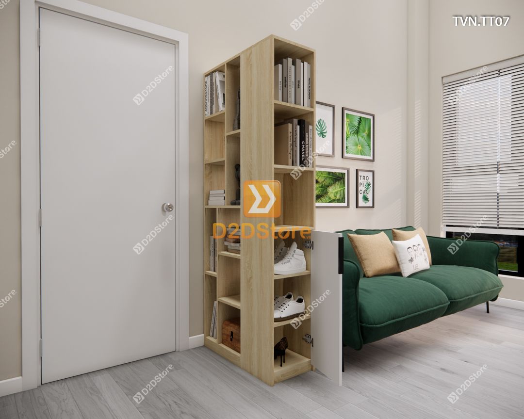  Kệ tủ vách ngăn trang trí TVN.TT07 