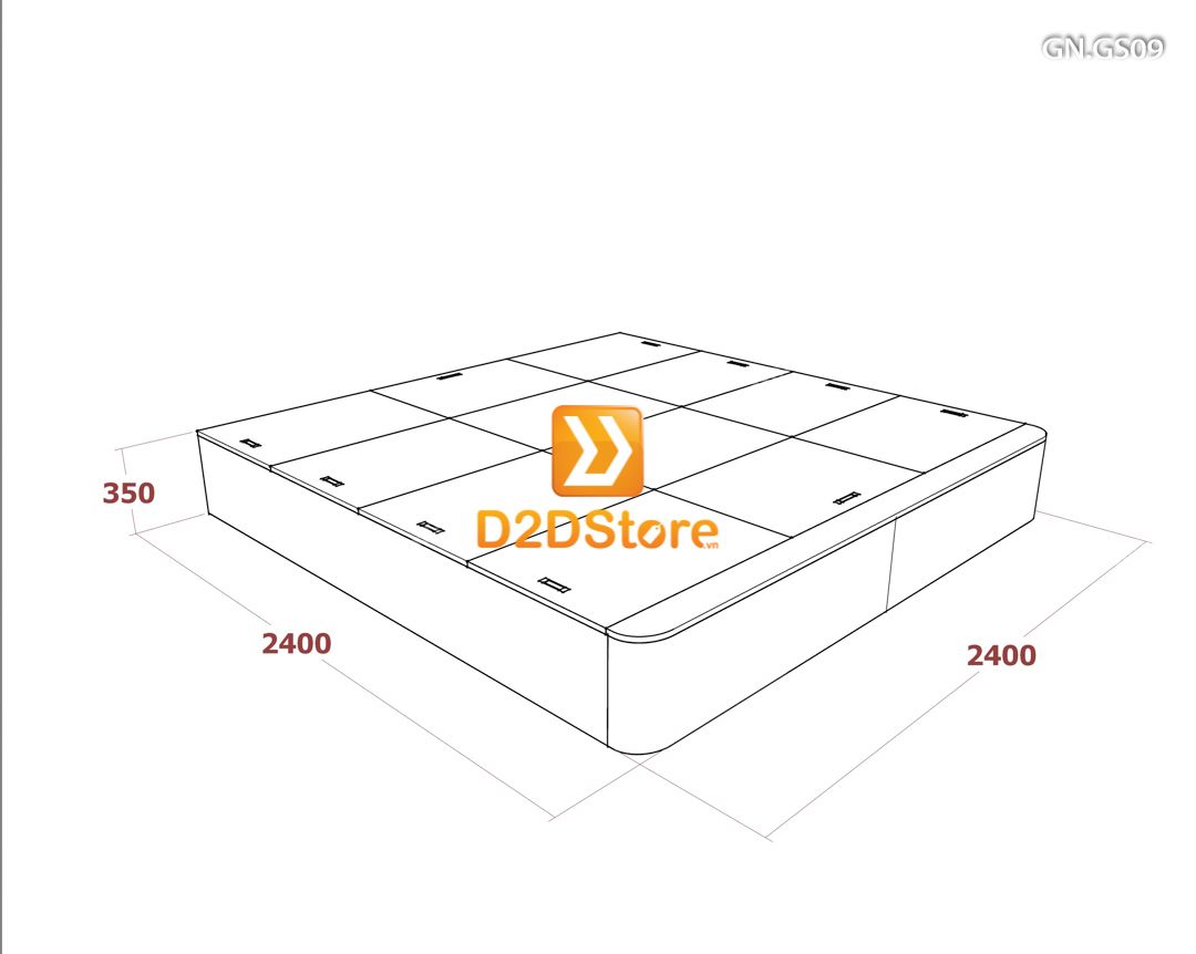  Giường ngủ dạng bục đa năng GN.GS09 