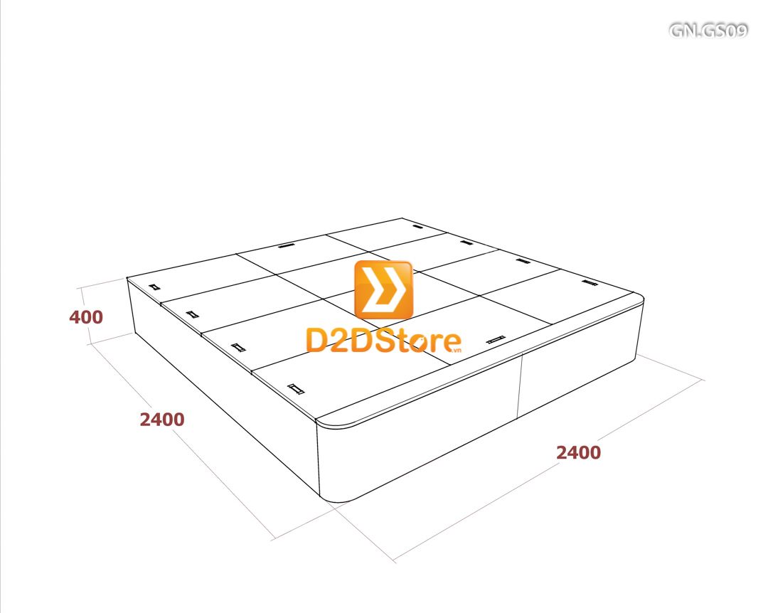  Giường ngủ dạng bục đa năng GN.GS09 