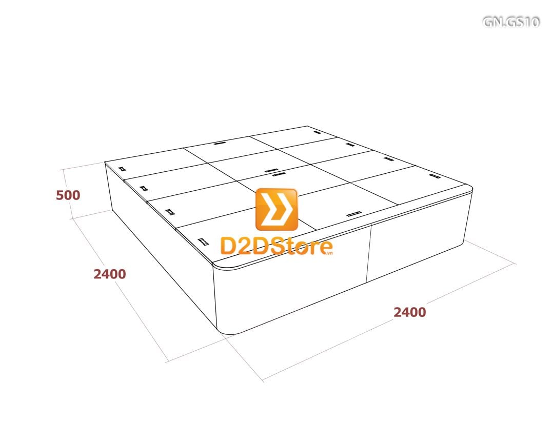  Giường ngủ dạng bục đa năng GN.GS10 