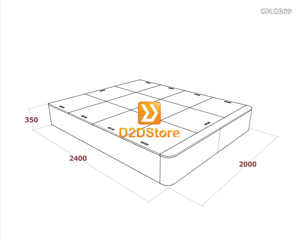 Giường ngủ dạng bục đa năng GN.GS09
