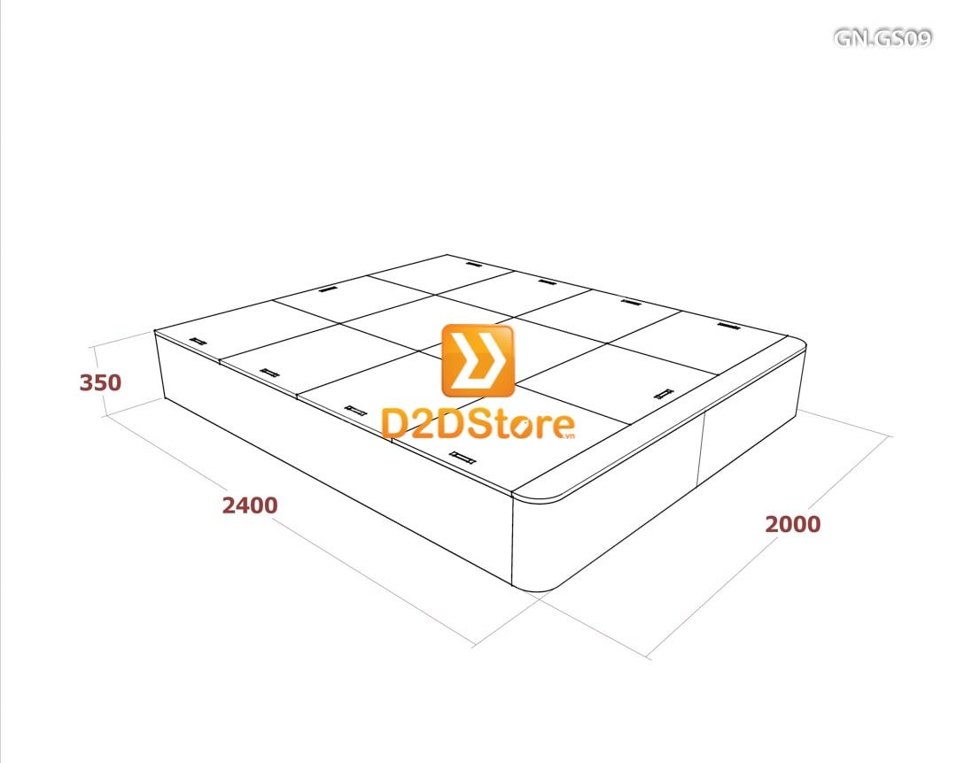  Giường ngủ dạng bục đa năng GN.GS09 