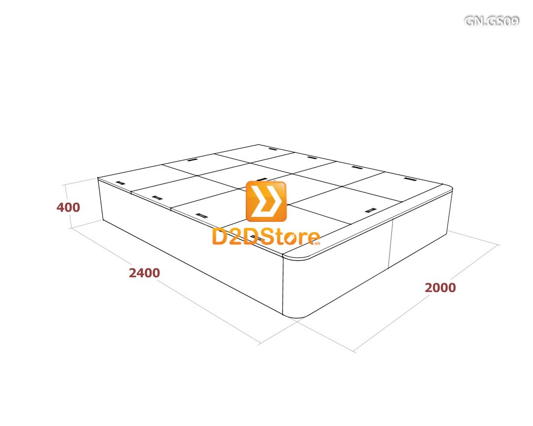  Giường ngủ dạng bục đa năng GN.GS09 