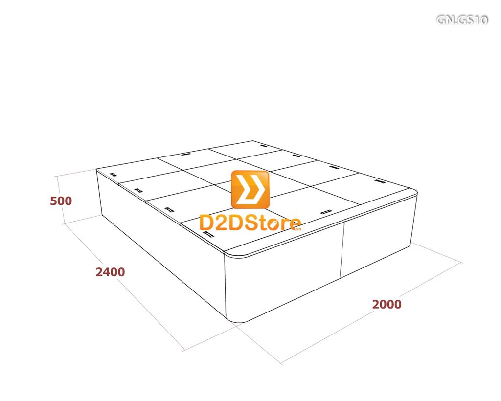 Giường ngủ dạng bục đa năng GN.GS10