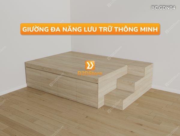Giường thông minh kết hợp tủ kéo mã BC.GDN04