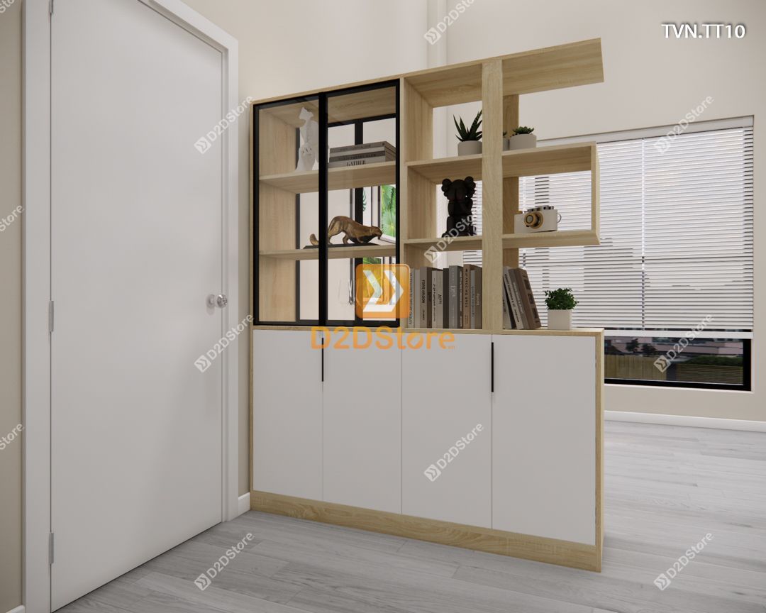  Kệ tủ vách ngăn trang trí TVN.TT10 