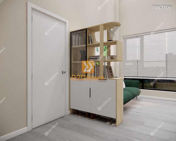 Kệ tủ vách ngăn trang trí TVN.TT09