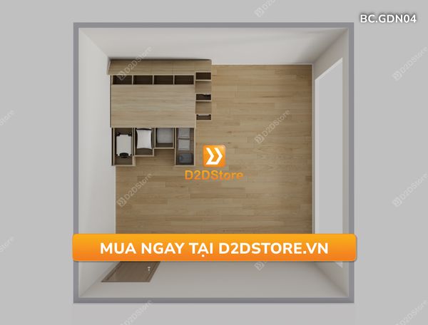 Giường thông minh kết hợp tủ kéo mã BC.GDN04