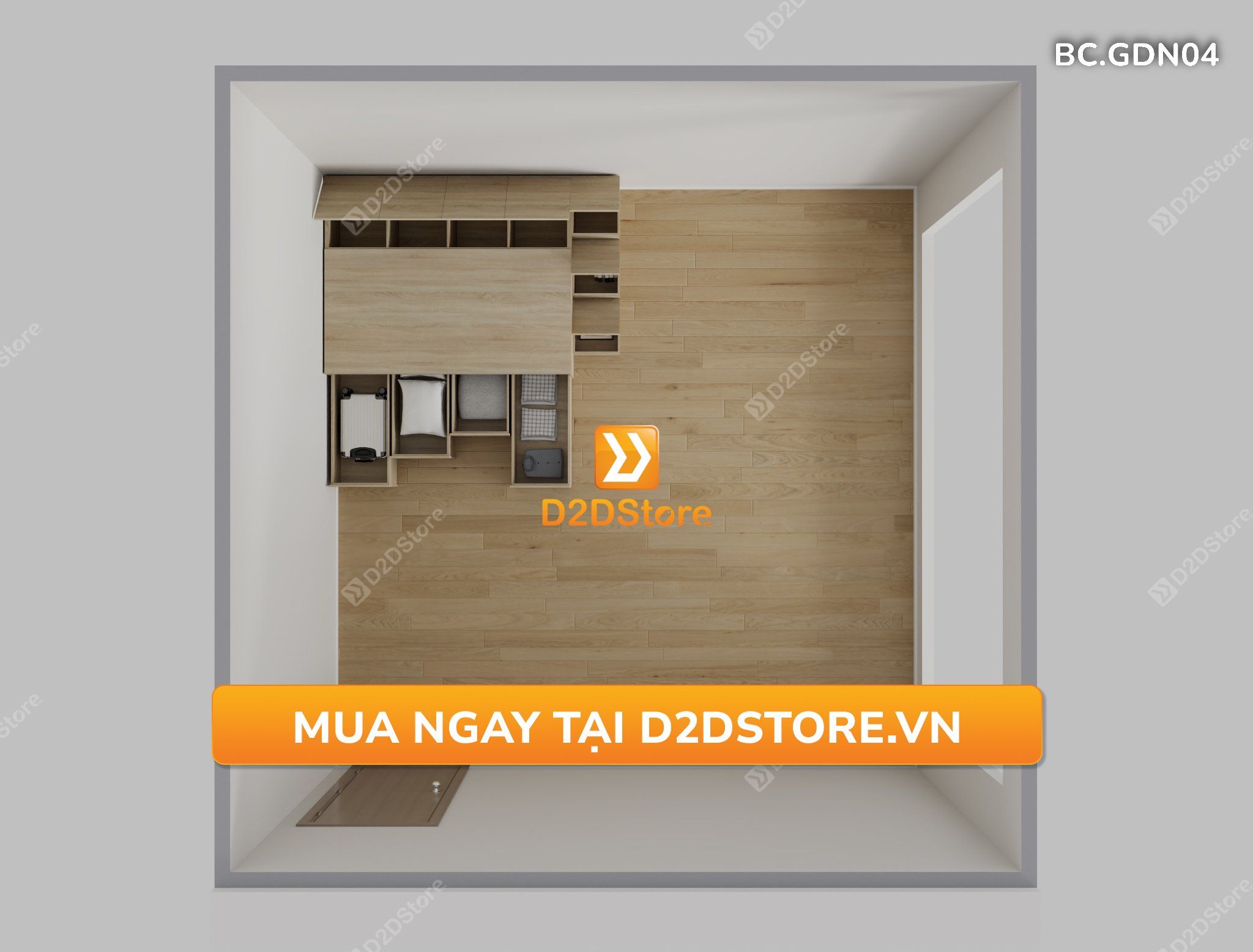  Giường thông minh kết hợp tủ kéo mã BC.GDN04 