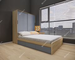 Giường ngủ kết hợp tủ áo GDN.TA07