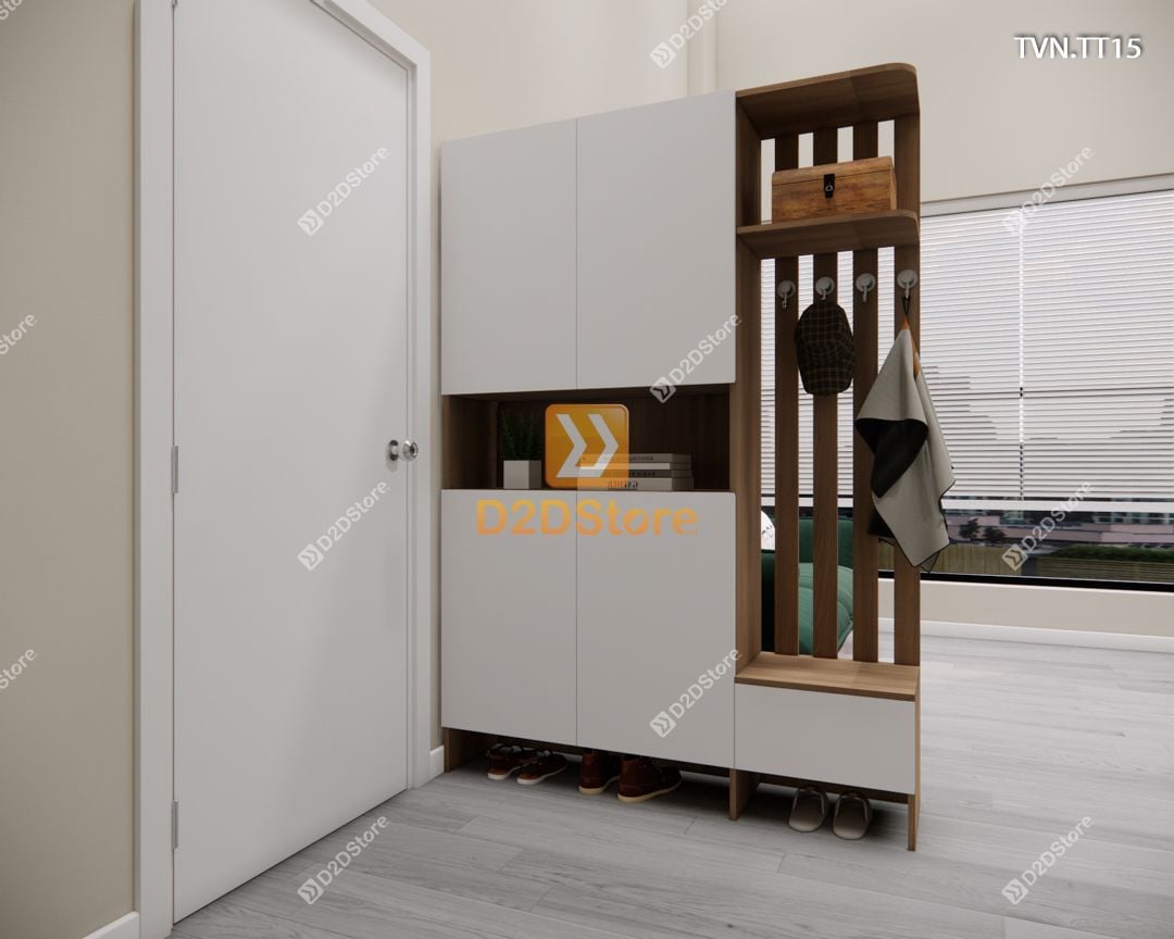  Kệ tủ vách ngăn trang trí TVN.TT15 