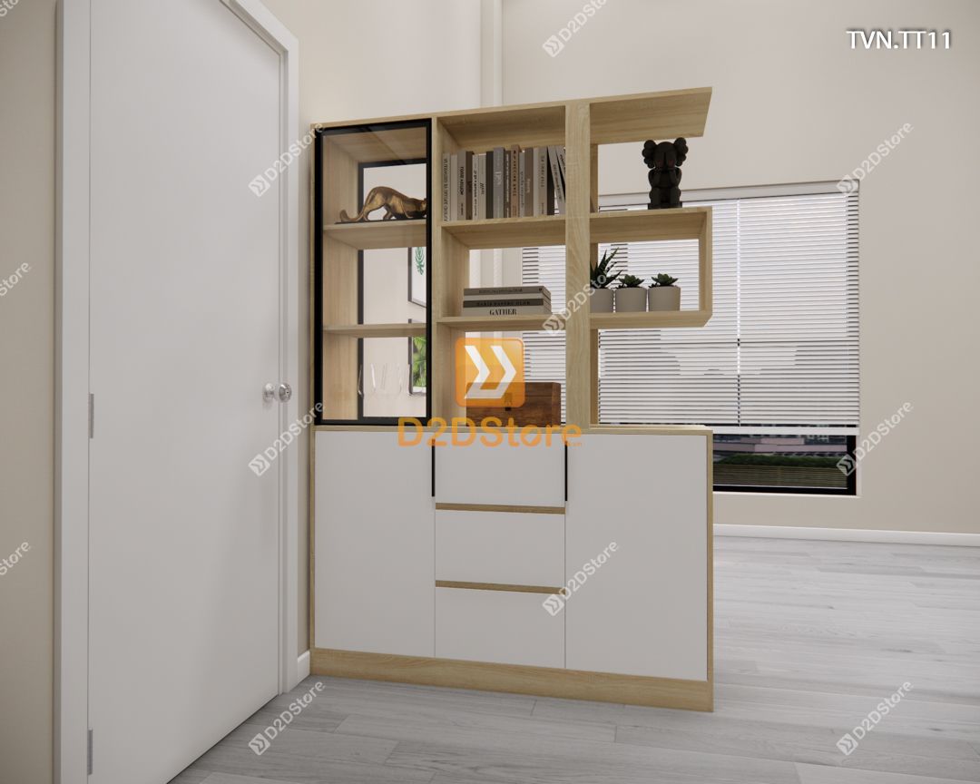  Kệ tủ vách ngăn trang trí TVN.TT11 