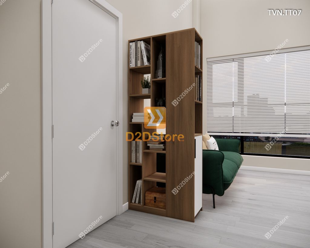 Kệ tủ vách ngăn trang trí TVN.TT07