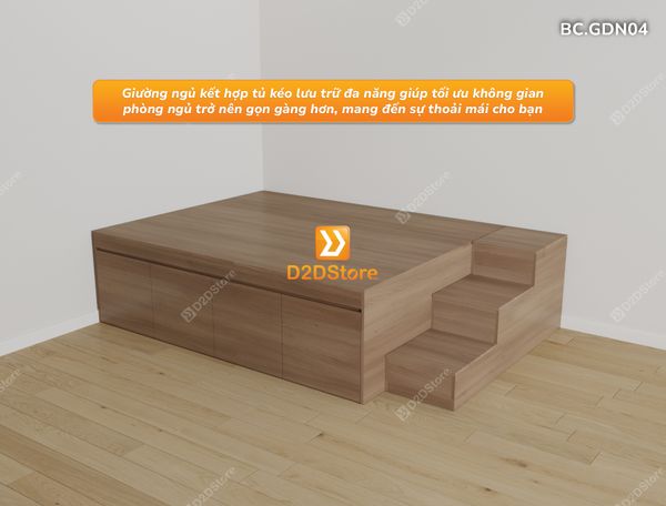 Giường thông minh kết hợp tủ kéo mã BC.GDN04