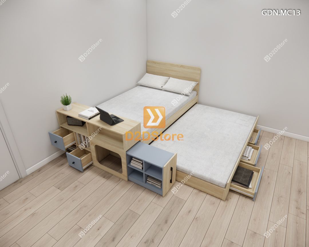  Giường kéo 2 tầng mẹ bồng con GDN.MC13 