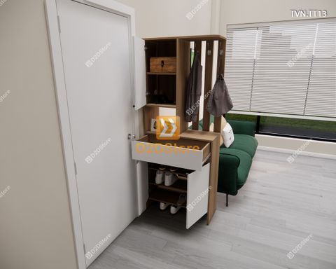 Kệ tủ vách ngăn trang trí TVN.TT13