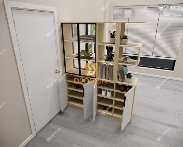 Kệ tủ vách ngăn trang trí TVN.TT10