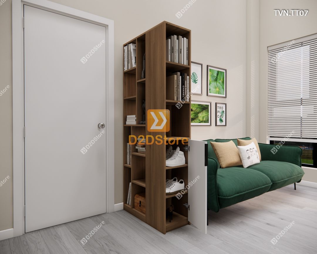  Kệ tủ vách ngăn trang trí TVN.TT07 