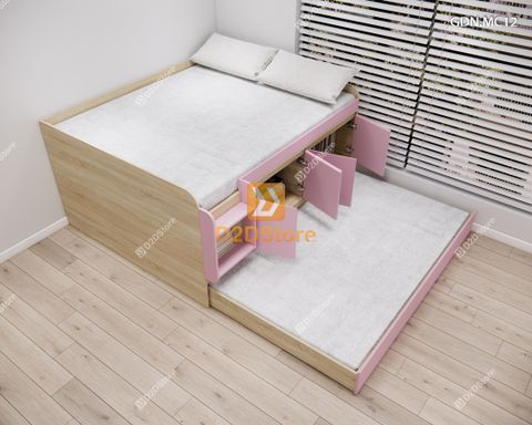 Giường kéo 2 tầng mẹ bồng con GDN.MC12