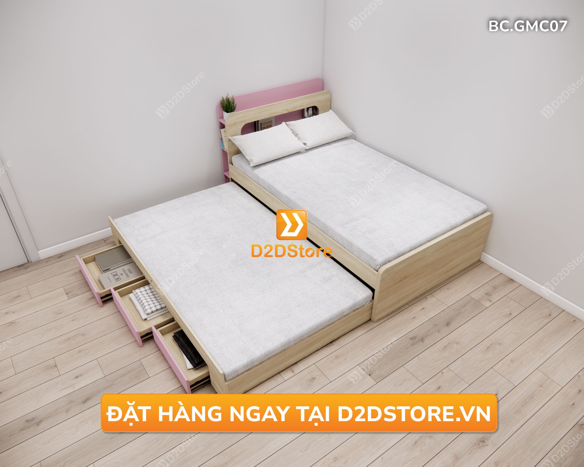  Giường mẹ bồng con thông minh nhiều kích thước mã BC.GMC07 