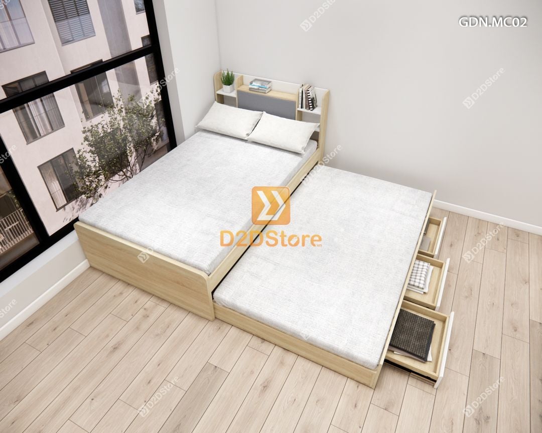  Giường kéo 2 tầng mẹ bồng con GDN.MC02 