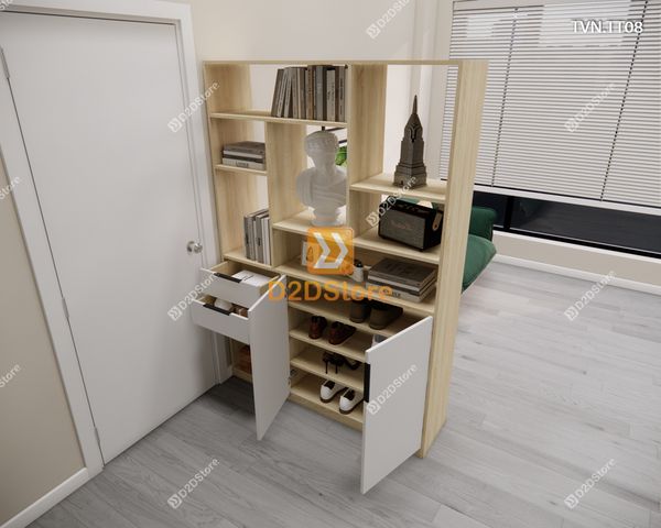 Kệ tủ vách ngăn trang trí TVN.TT08