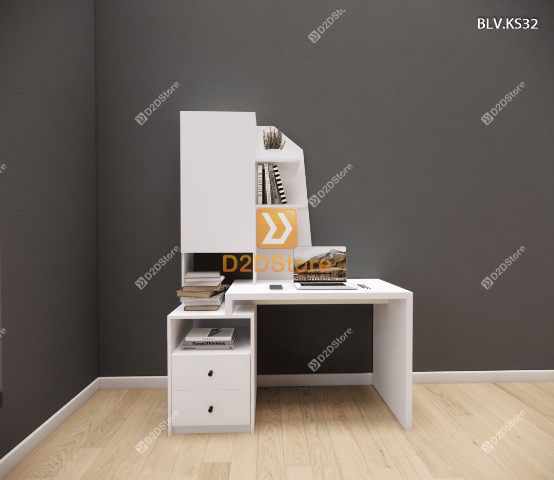  Bàn làm việc kết hợp kệ sách BLV.KS32 