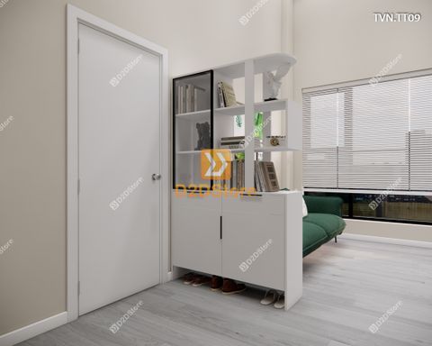 Kệ tủ vách ngăn trang trí TVN.TT09