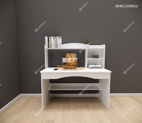 Bàn học đơn cho bé có kệ sách BHKS.DON22