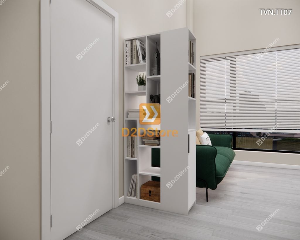 Kệ tủ vách ngăn trang trí TVN.TT07