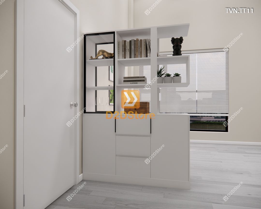  Kệ tủ vách ngăn trang trí TVN.TT11 