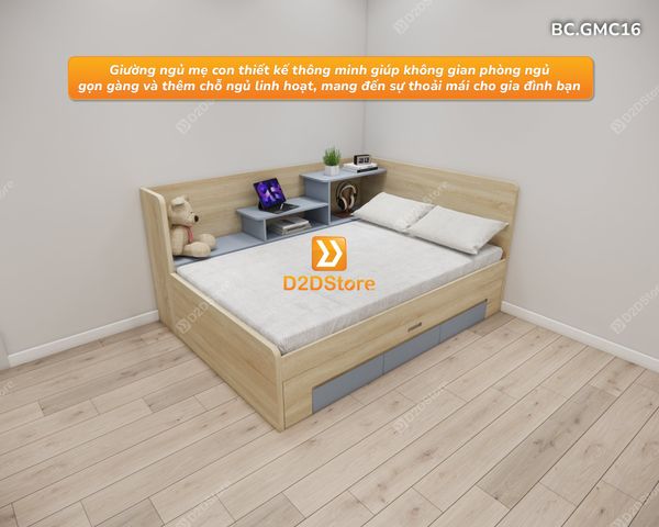 Giường kéo 2 tầng thông minh nhiều kích thước mã BC.GMC16