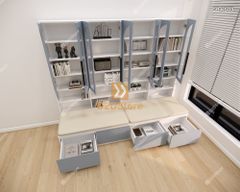 Ghế Bench kết hợp tủ kệ sách GB.KS03