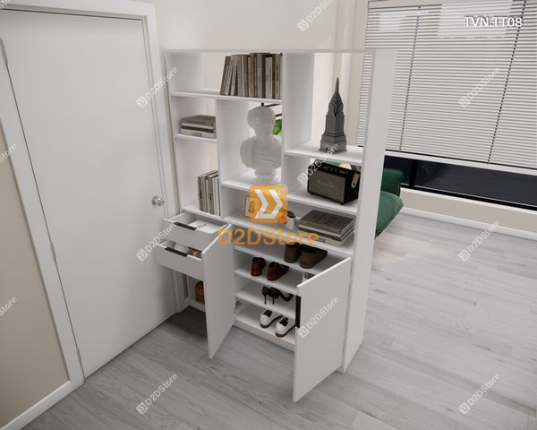Kệ tủ vách ngăn trang trí TVN.TT08
