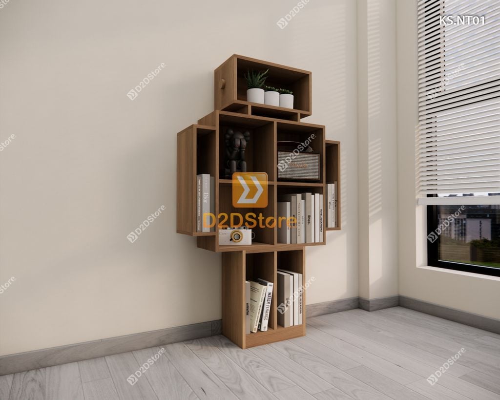 Kệ trang trí nghệ thuật KS.NT01