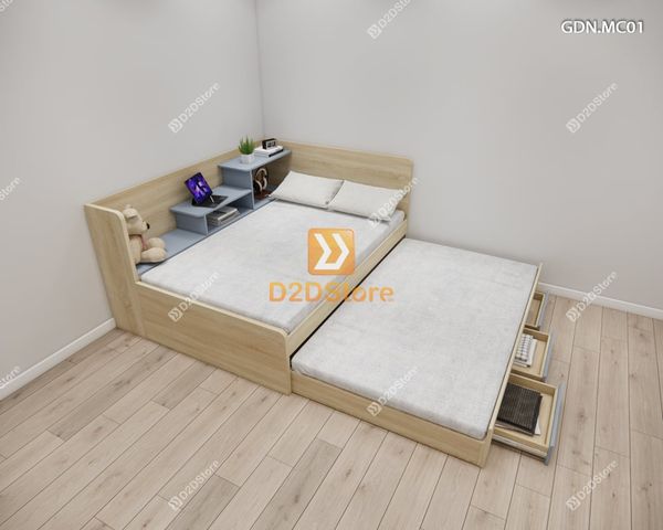 Giường kéo 2 tầng mẹ bồng con GDN.MC01