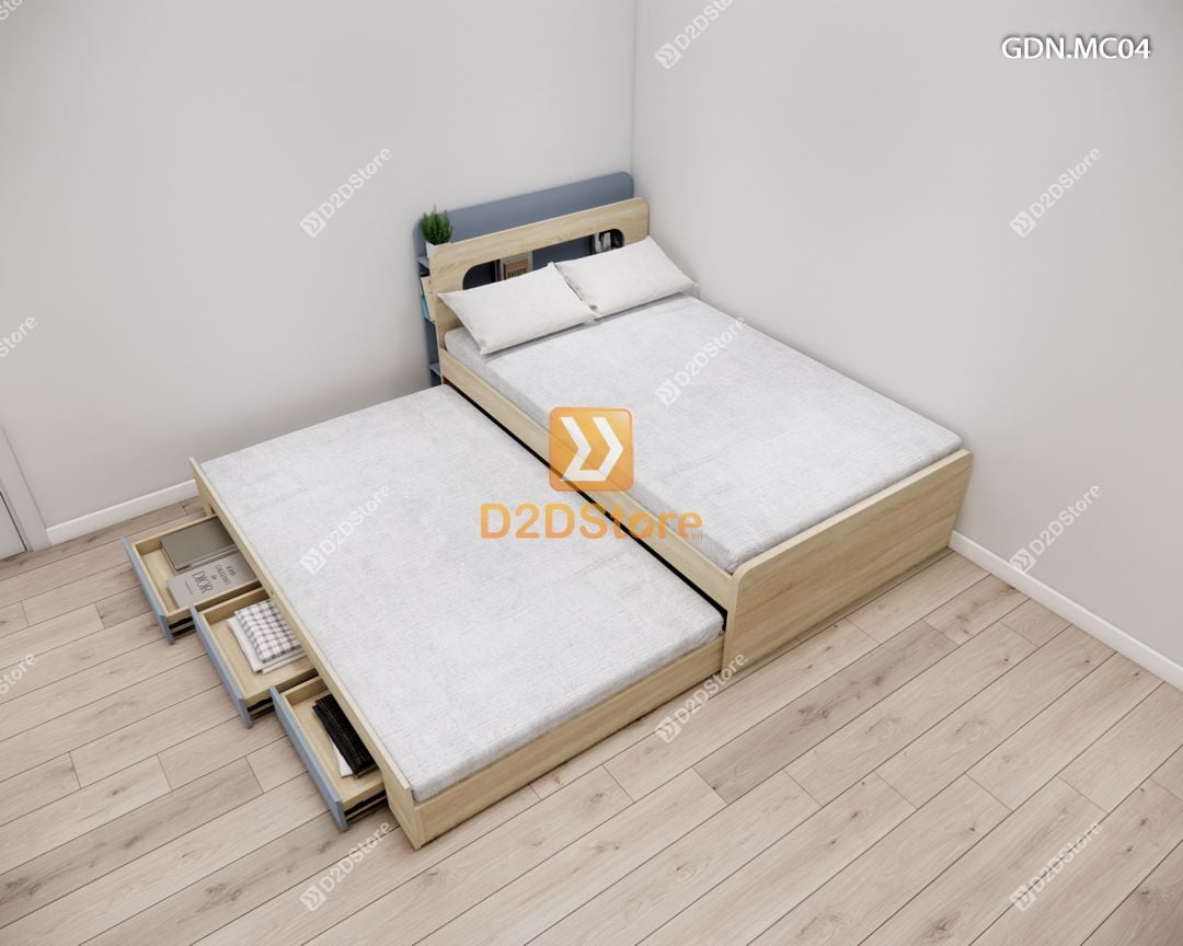  Giường kéo 2 tầng mẹ bồng con GDN.MC04 