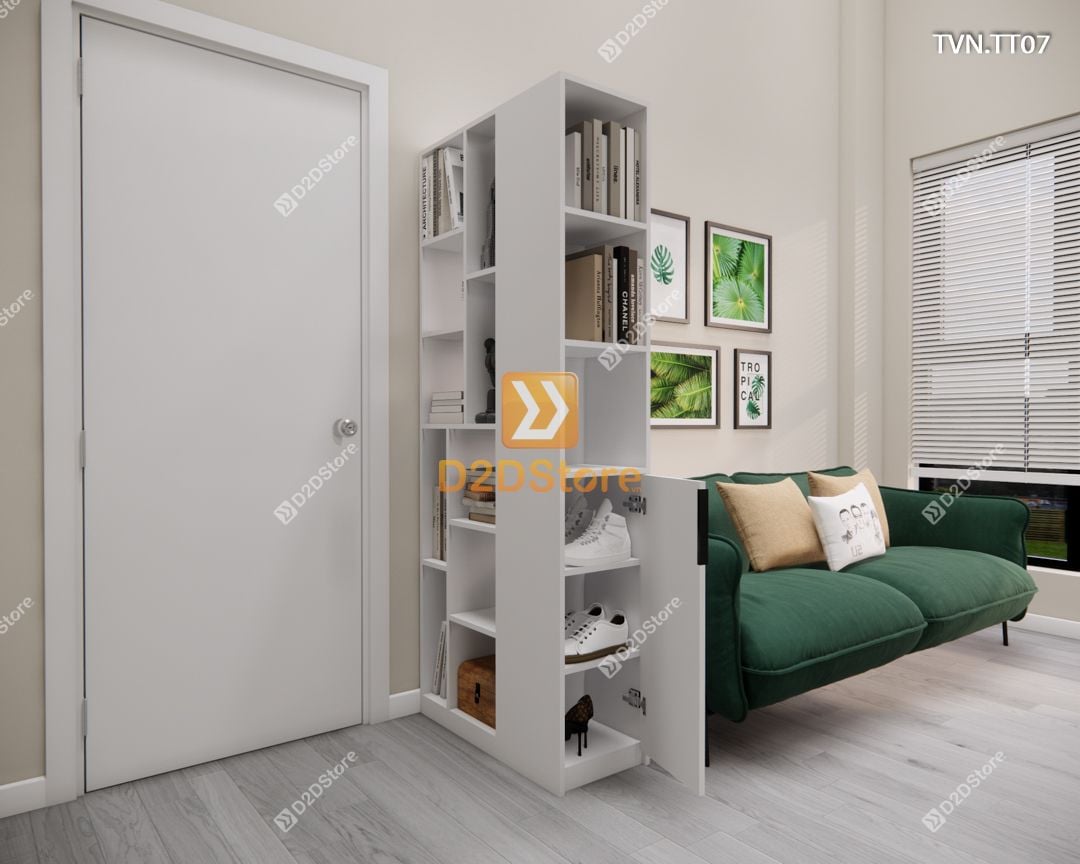  Kệ tủ vách ngăn trang trí TVN.TT07 