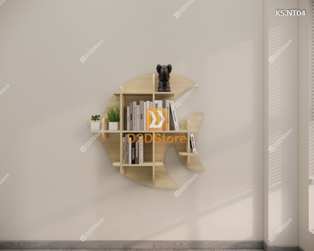 Kệ trang trí nghệ thuật KS.NT04