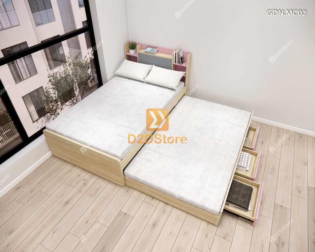  Giường kéo 2 tầng mẹ bồng con GDN.MC02 