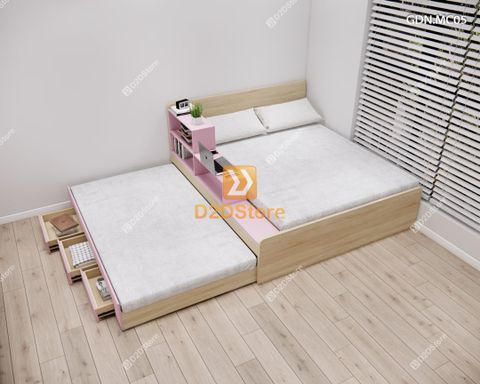 Giường kéo 2 tầng mẹ bồng con GDN.MC05