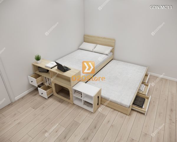 Giường kéo 2 tầng mẹ bồng con GDN.MC13