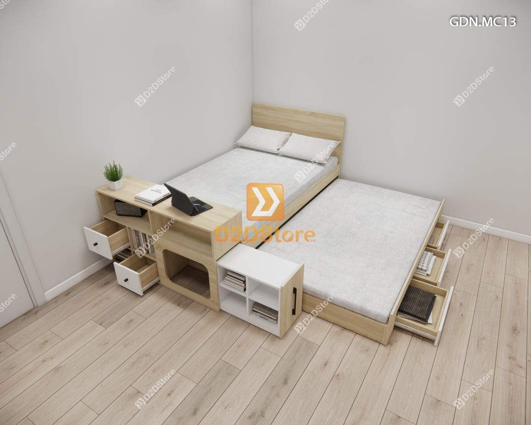  Giường kéo 2 tầng mẹ bồng con GDN.MC13 