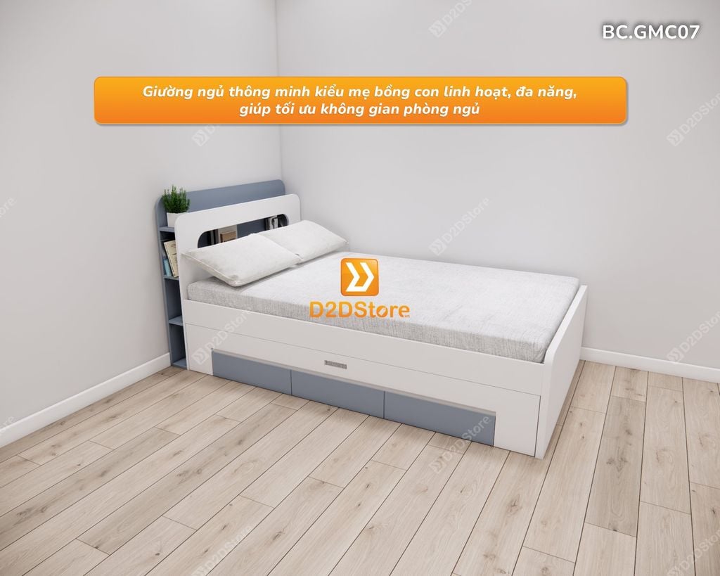 Giường mẹ bồng con thông minh nhiều kích thước mã BC.GMC07