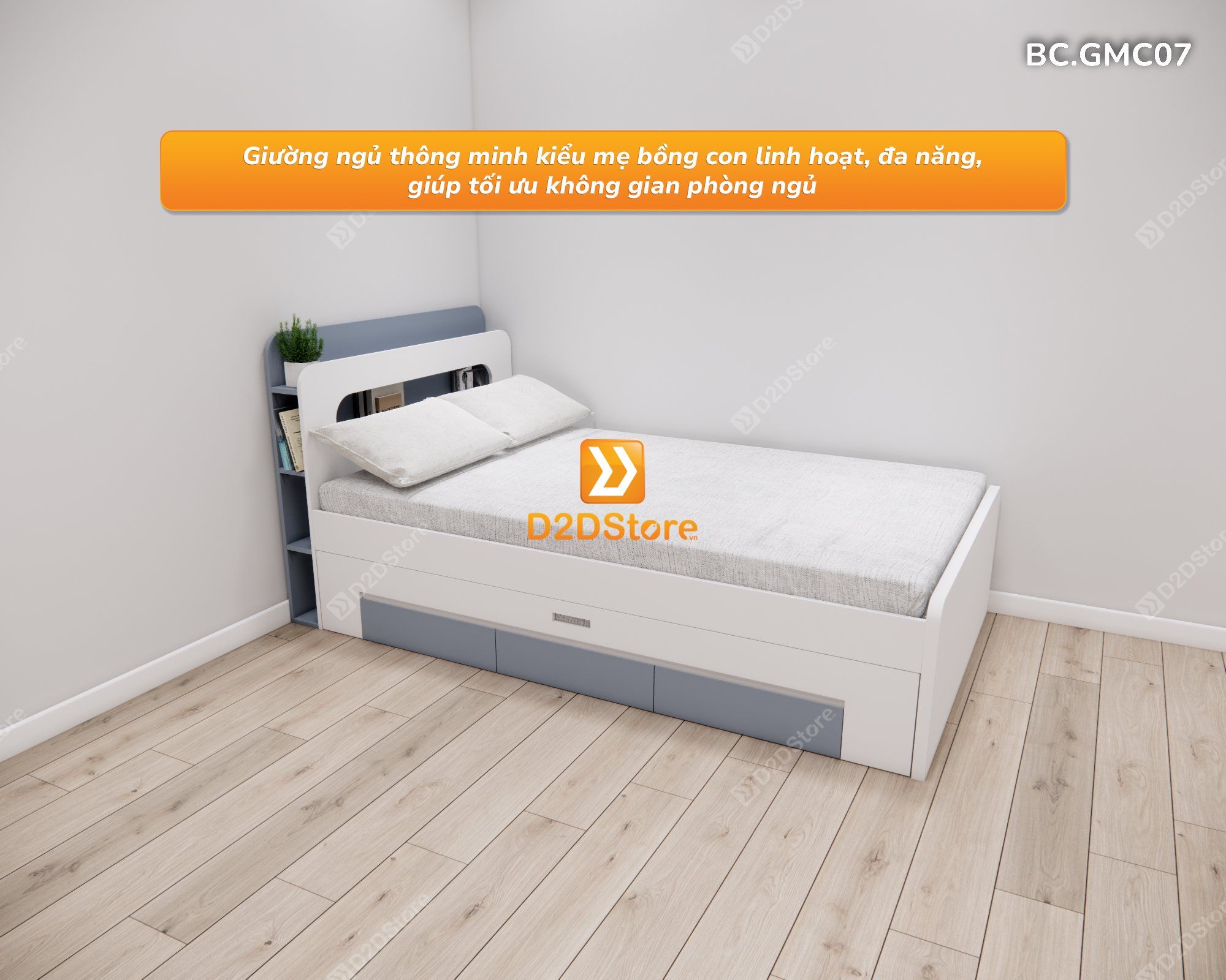  Giường mẹ bồng con thông minh nhiều kích thước mã BC.GMC07 