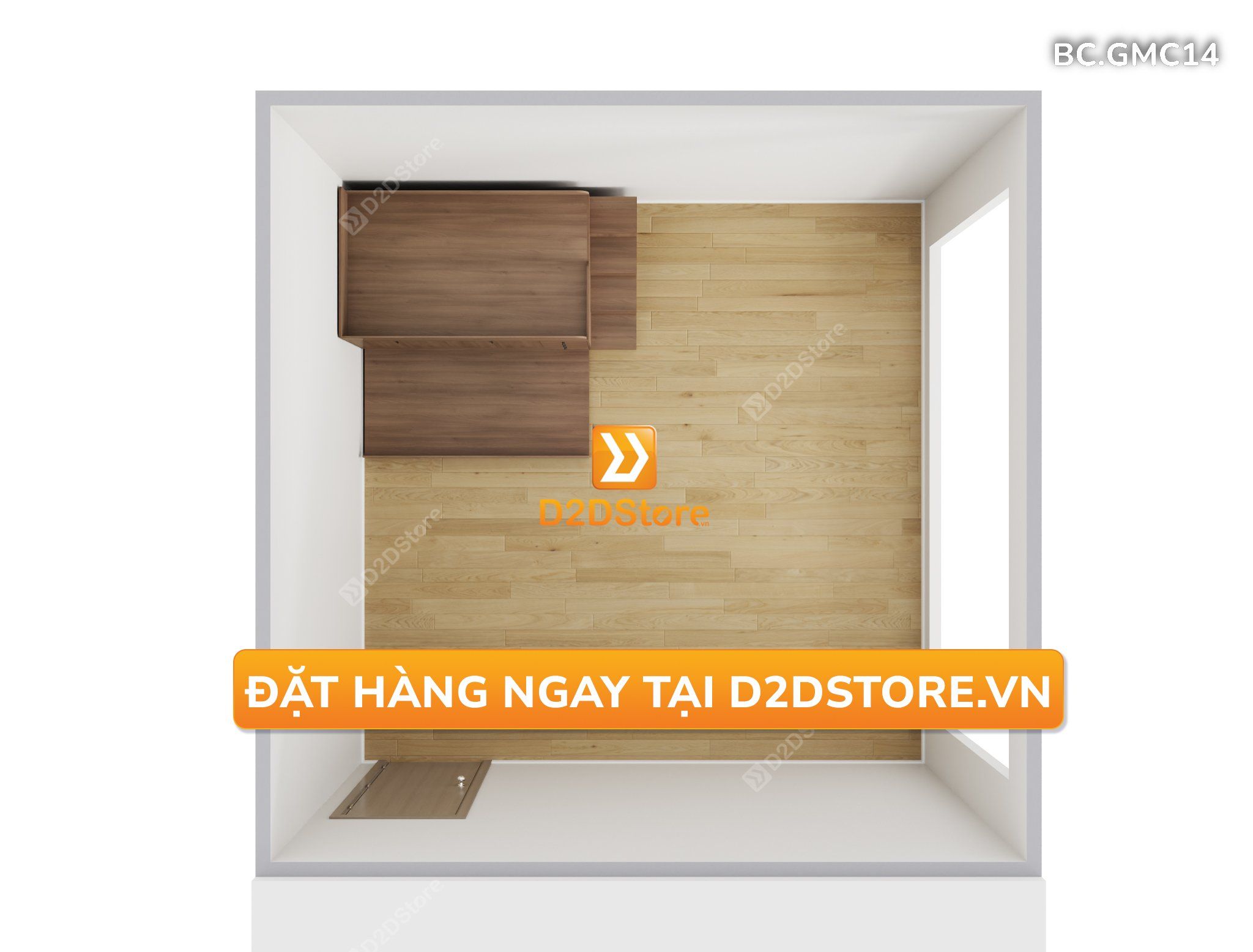  Giường kéo 2 tầng thông minh nhiều kích thước mã BC.GMC14 