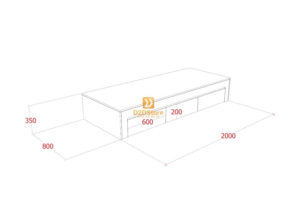 Giường ngủ dạng bục đa năng GN.GS01-800
